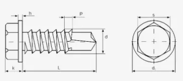 DIN 7504 Тип K (ШГ, WS)